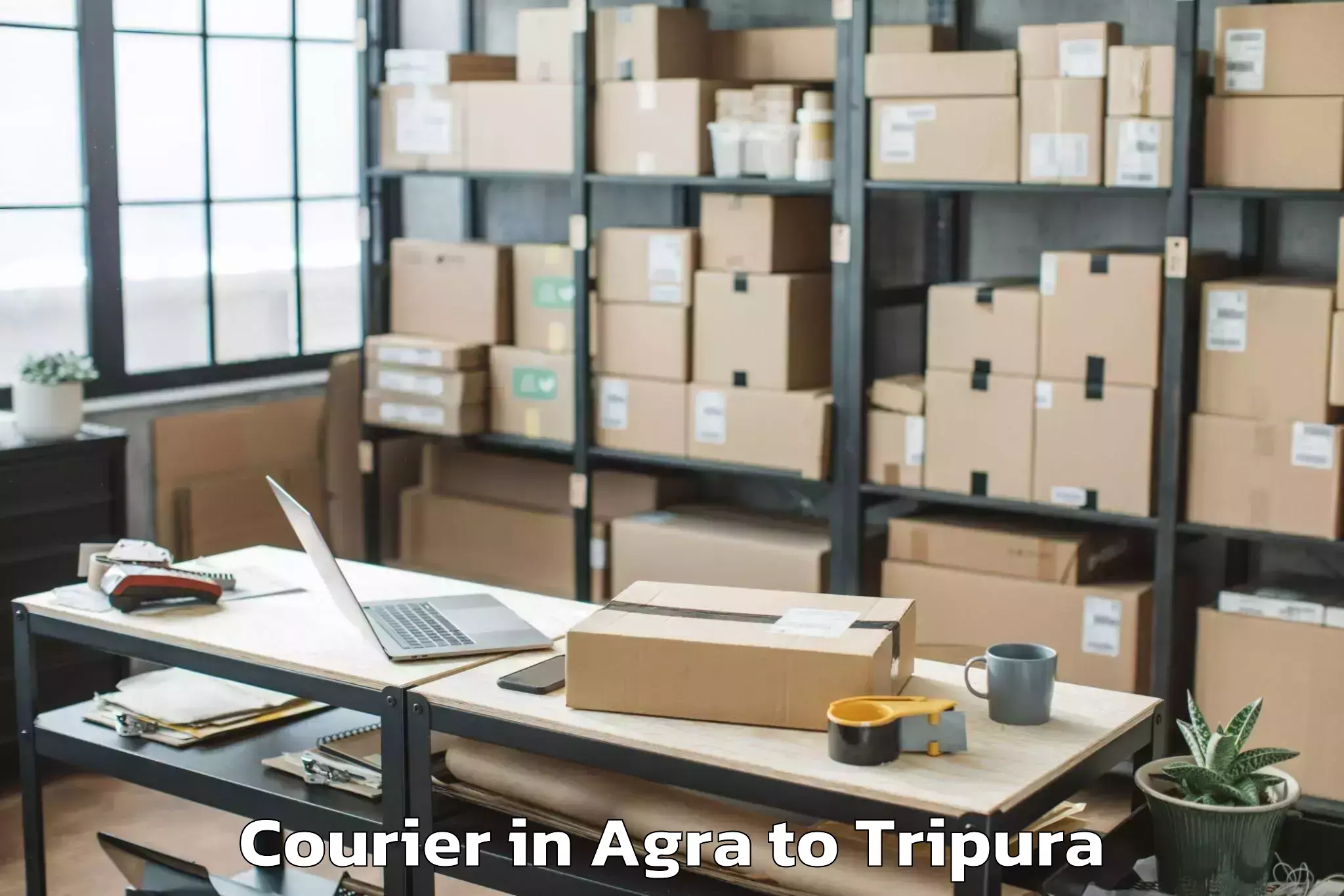 Trusted Agra to Kamalpur Airport Ixq Courier